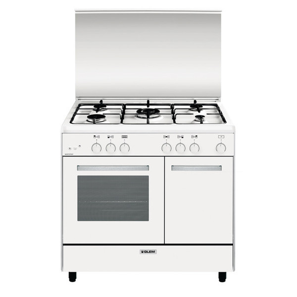 Glem AR965GX Freestanding Gas hob A White cooker