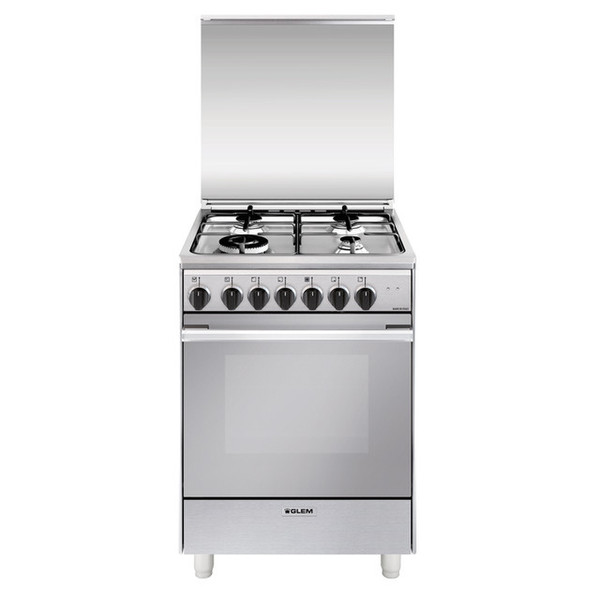 Glem U664MI Freestanding Gas hob A Stainless steel cooker