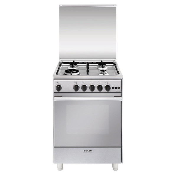 Glem U664VI Freestanding Gas hob A Stainless steel cooker