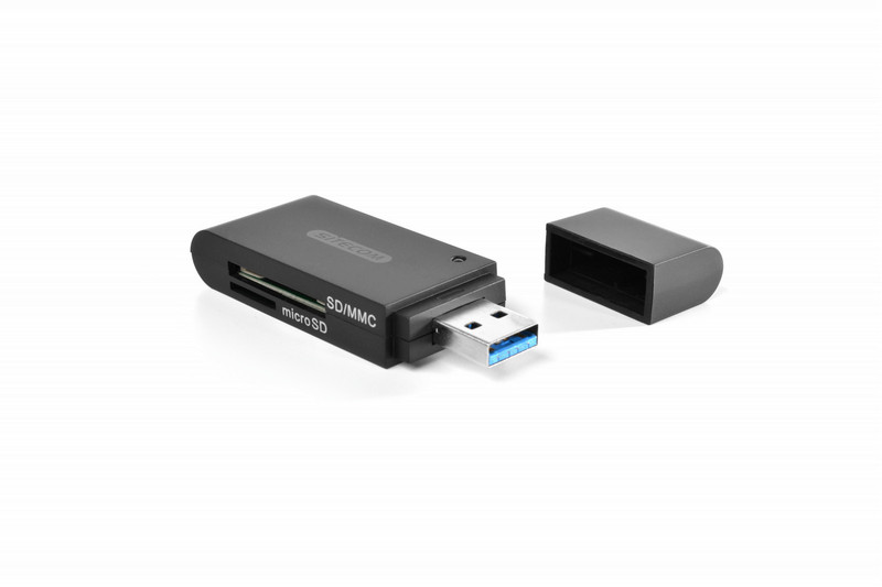 Sitecom USB 3.0 Mini Memory Card Reader USB 3.0 (3.1 Gen 1) Type-A Черный устройство для чтения карт флэш-памяти