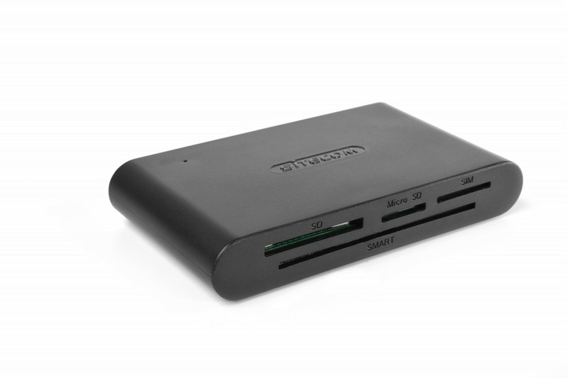 Sitecom USB 2.0 All-in-One ID Card Reader USB 2.0 Черный устройство для чтения карт флэш-памяти