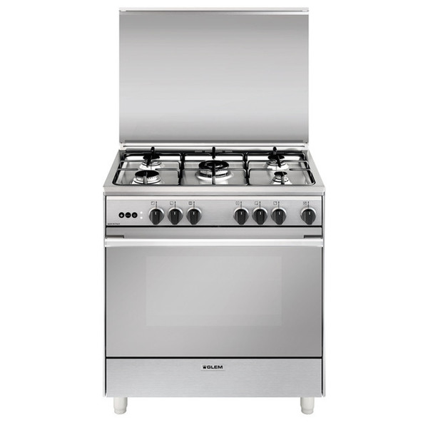 Glem U865VI Freestanding Gas hob A Stainless steel cooker