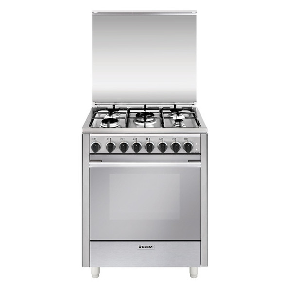 Glem U765MI6 Freestanding Gas hob A Stainless steel cooker