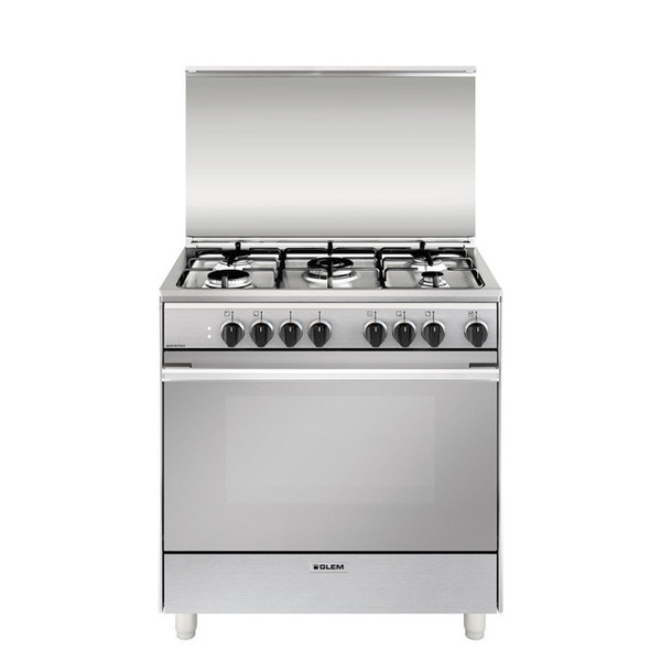 Glem U855MI6 Freestanding Gas hob A Stainless steel cooker