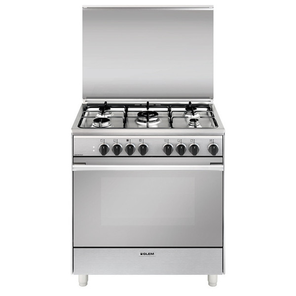 Glem U865MI6 Freestanding Gas hob A Stainless steel cooker