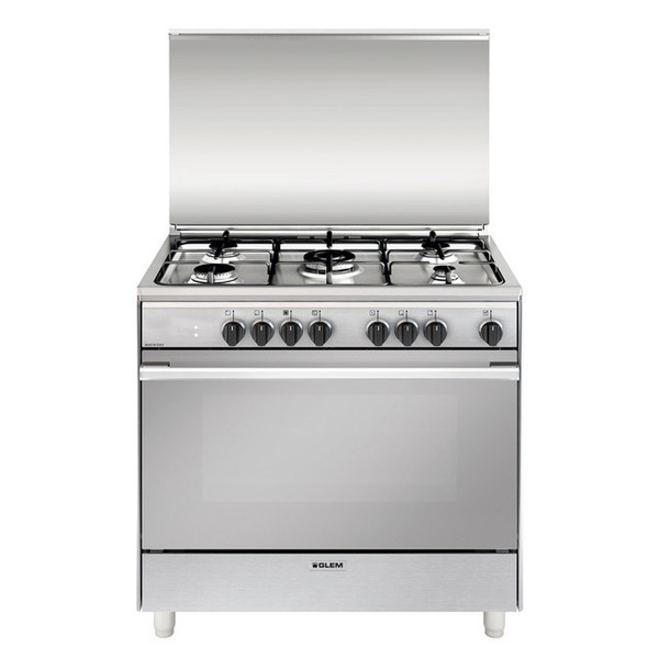 Glem U965MI Freestanding Gas hob A Stainless steel cooker