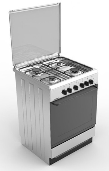 Bompani BI613KA/N Freistehend Gas hob B Edelstahl Küchenherd