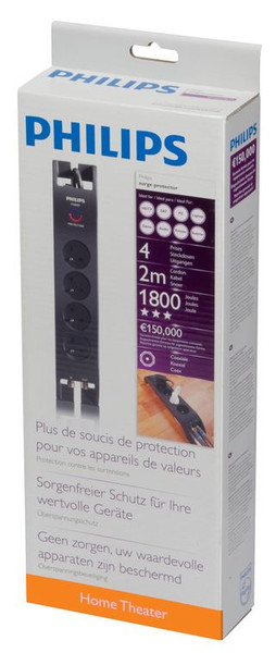 Philips Home Theater Surge Protector SPN5044B