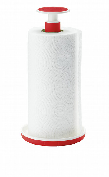Fratelli Guzzini 2924.00 55 Tabletop paper towel holder Acrylnitril-Butadien-Styrol (ABS), Silikon, Thermoplastischer Gummi (TPR) Rot, Weiß Papiertuch-Behälter