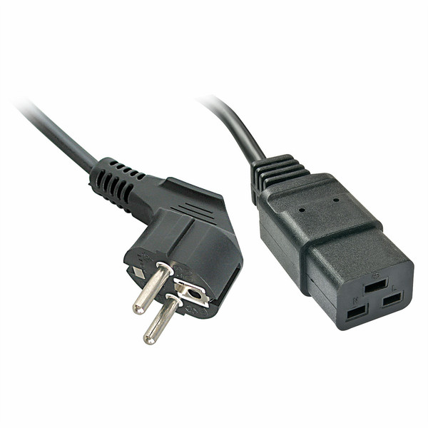 Lindy Stromversorgung 2m CEE7/4 Schuko IEC C19 Black power cable