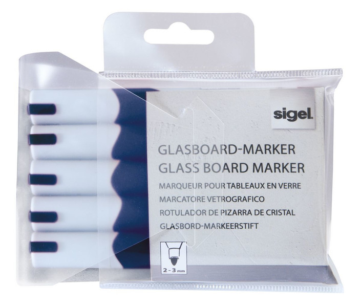 Sigel GL712 Bullet tip Blue 5pc(s) marker