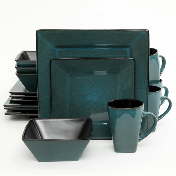 Gibson 107276.16 16pc(s) Ceramic Turquoise tableware set