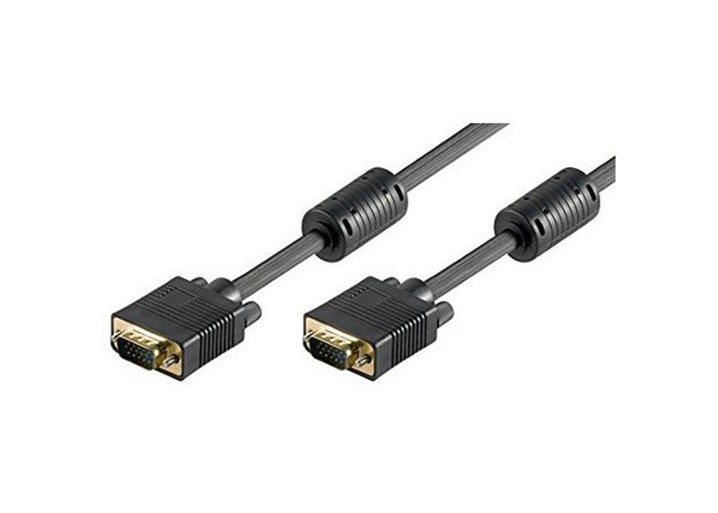 Ewent EW-110102-050-N-P 5m VGA (D-Sub) VGA (D-Sub) Black VGA cable