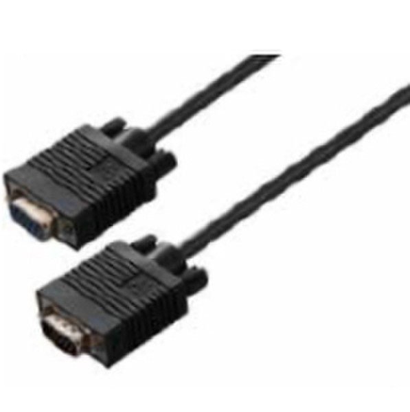 Ewent EW-110201-020-N-P 1.8m VGA (D-Sub) VGA (D-Sub) Black VGA cable