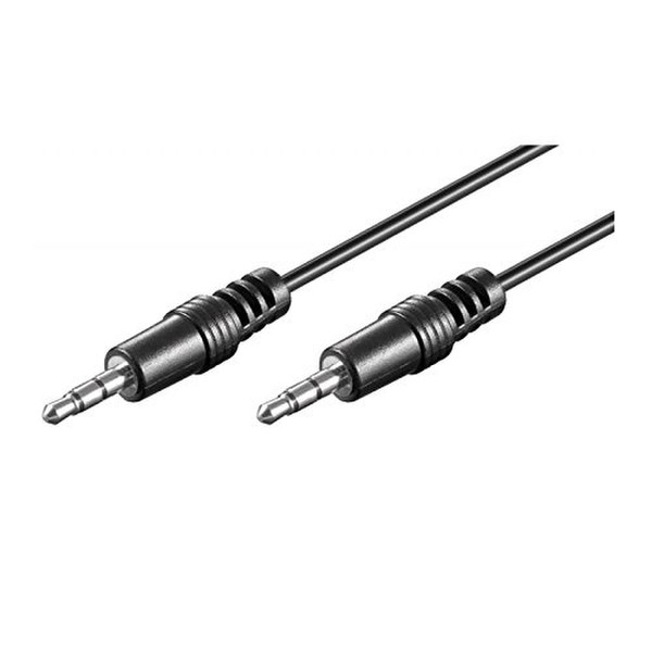 Ewent EW-220101-020-N-P 2m 3.5mm 3.5mm Black audio cable
