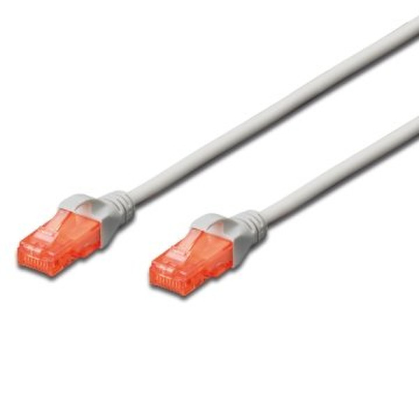 Ewent EW-6U-100 10m Cat6 U/UTP (UTP) Grey networking cable