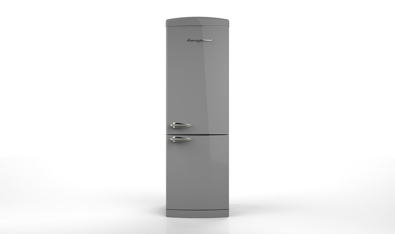 Bompani BOCB671/G freestanding 302L A+ Grey,Platinum fridge-freezer