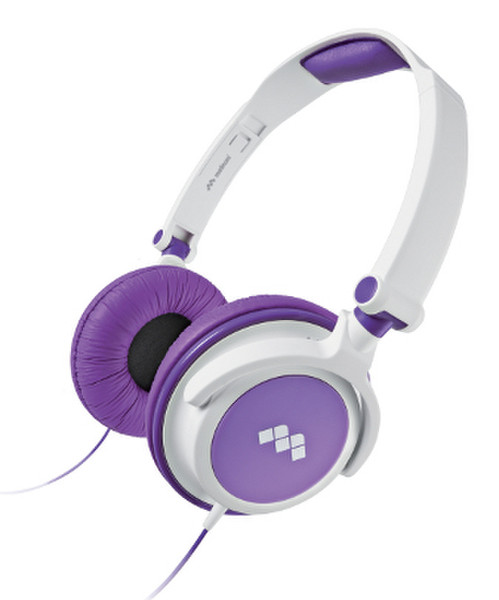 Meliconi HP Smart Накладные Оголовье Пурпурный, Белый
