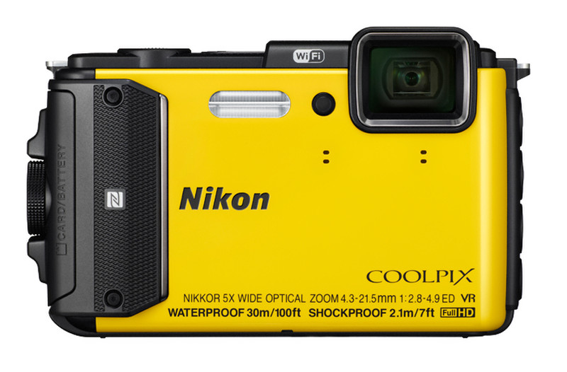Nikon COOLPIX AW130 16MP 1/2.3" CMOS 4608 x 3456pixels Yellow
