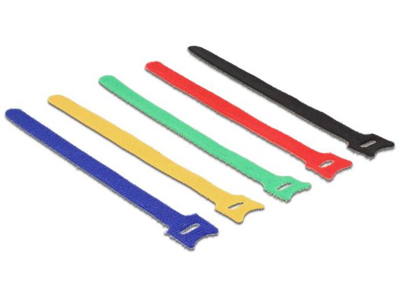 DeLOCK 18635 Nylon Black,Blue,Green,Red,Yellow 10pc(s) cable tie