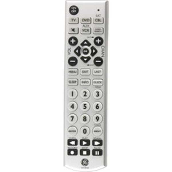 Jasco GE Universal Big Button Remote Control remote control
