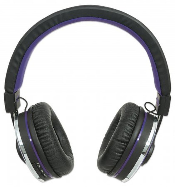 Manhattan Cosmos Head-band Binaural Wired/Wireless Black,Purple