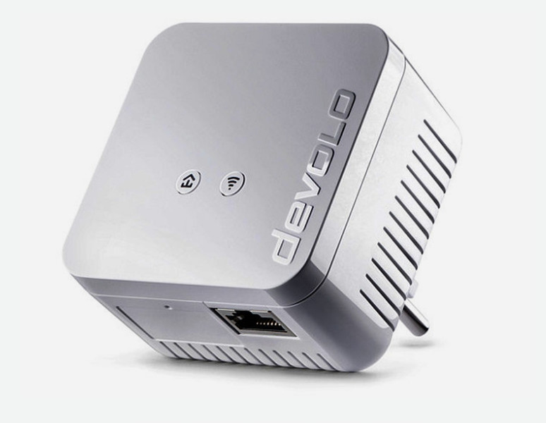 Devolo dLAN 550 WiFi CPL 500Mbit/s Eingebauter Ethernet-Anschluss WLAN Silber 1Stück(e) PowerLine Netzwerkadapter