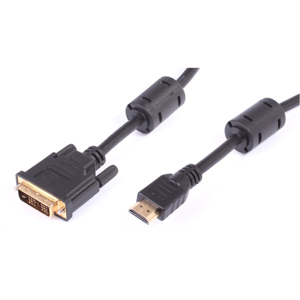 Uniformatic 2m DVI-D/HDMI 2m DVI-D HDMI Black