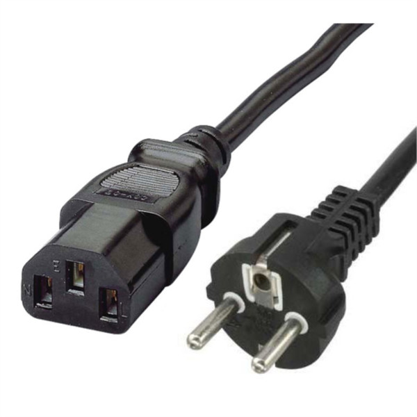 Uniformatic 3m CEE7/7-C13 3м CEE7/7 Schuko Разъем C13 Черный кабель питания