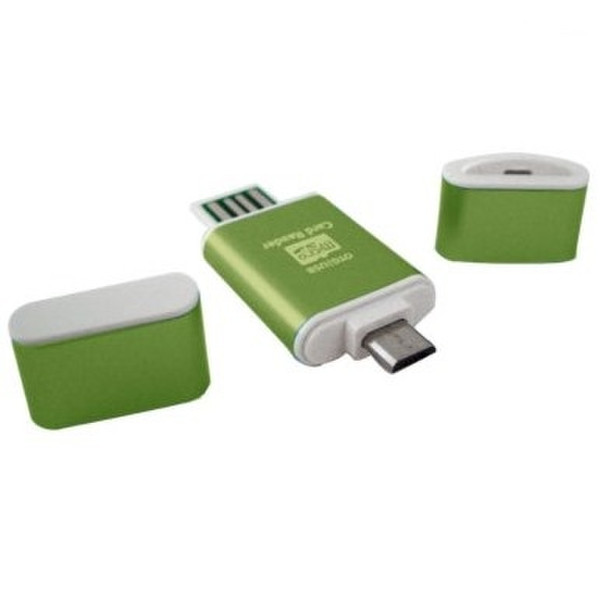Data Components 076249 USB/Micro-USB Зеленый устройство для чтения карт флэш-памяти