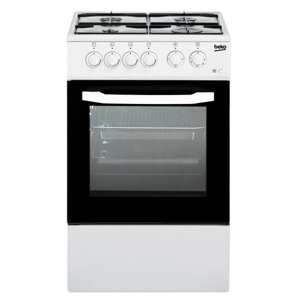 Beko CSS42014FW Freistehend Gas hob B Weiß Küchenherd