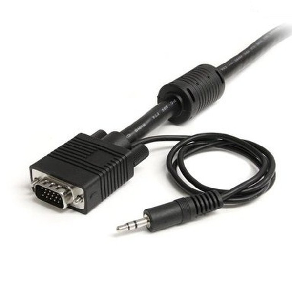 Data Components 321706 1.8m VGA (D-Sub) + 3.5mm VGA (D-Sub) + 3.5mm Black