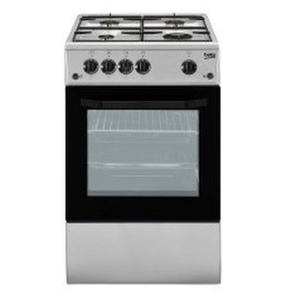 Beko CSG42011FS Freistehend Gas hob Silber Küchenherd