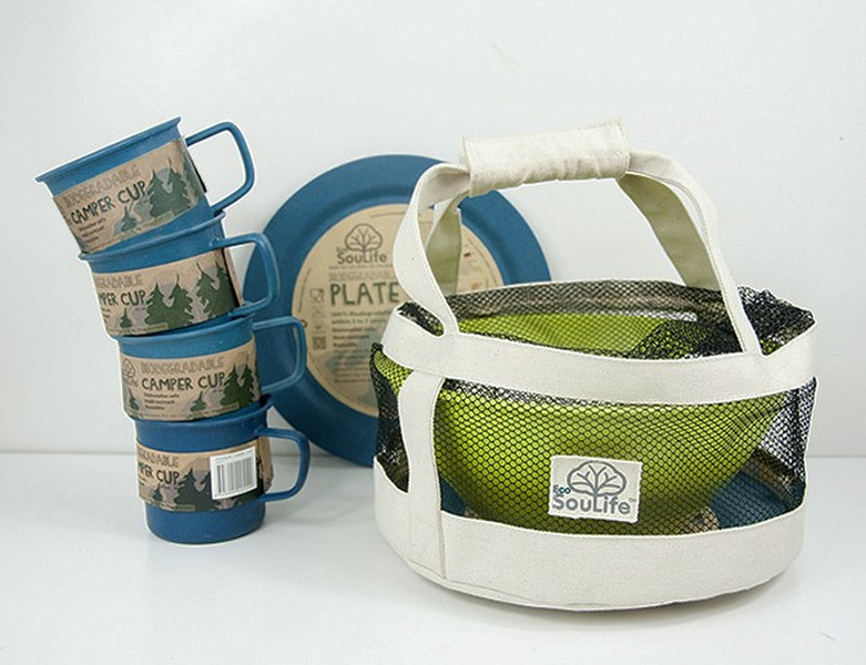 EcoSouLife Eco-Dine camping tableware set