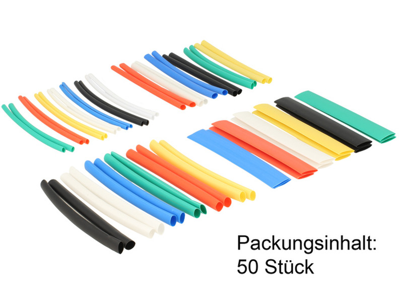 DeLOCK 86279 Cable tray Black,Blue,Green,Red,Yellow 50pc(s) cable organizer