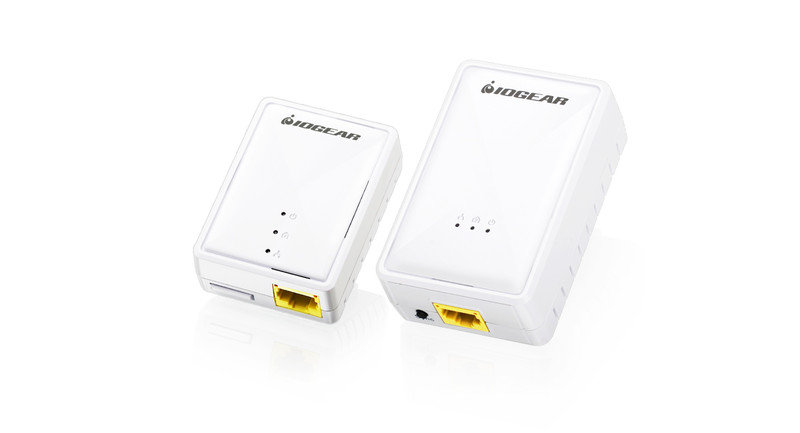 iogear GPLWEKIT 200Мбит/с Подключение Ethernet Wi-Fi Белый 2шт PowerLine network adapter