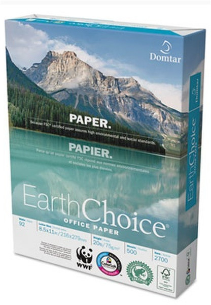 Domtar EarthChoice Office Paper Letter (215.9×279.4 mm) Weiß Druckerpapier