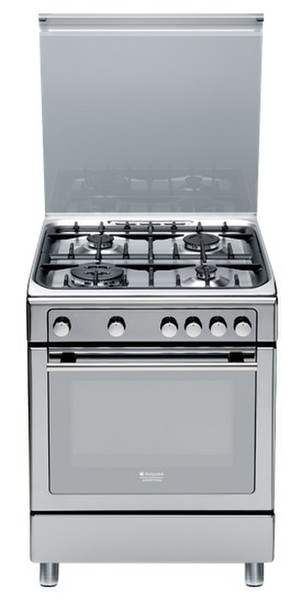 Hotpoint CG65SG1 C (X) IT/HA Freistehend Gas hob A Edelstahl Küchenherd