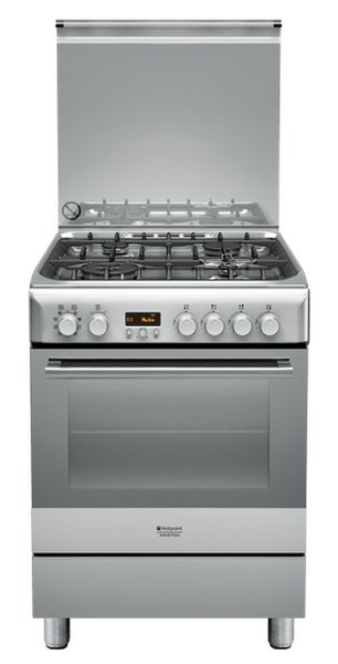 Hotpoint H6TMDA1F C (X) IT Отдельностоящий Gas hob A Нержавеющая сталь кухонная плита