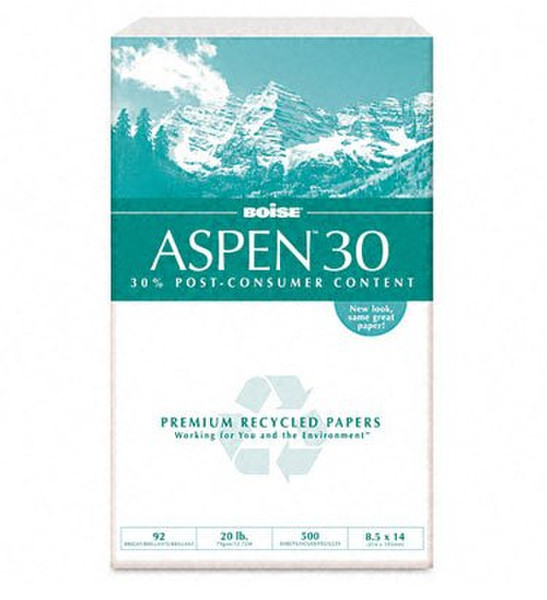 Boise Aspen 30 Legal (215.9×355.6mm) Weiß Druckerpapier