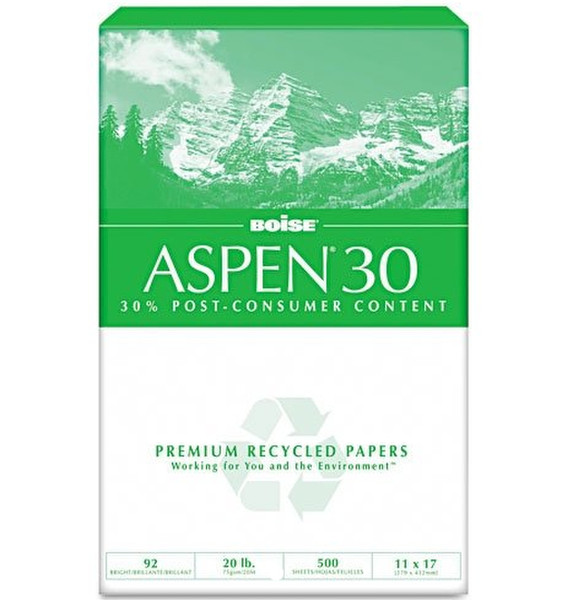 Boise Aspen 30 Tabloid (279×432 mm) Белый бумага для печати