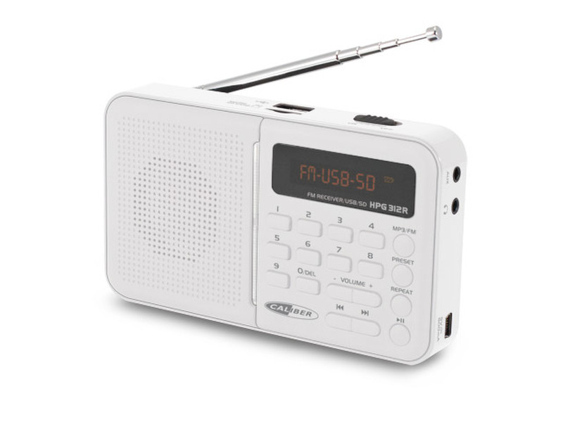 Caliber HPG312R/W Tragbar Analog Radio