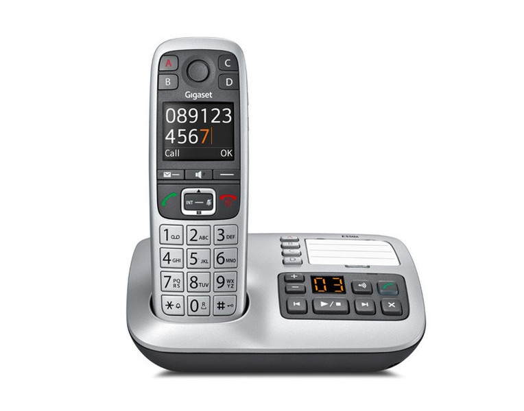 Gigaset E550A Analog/DECT Platinum telephone