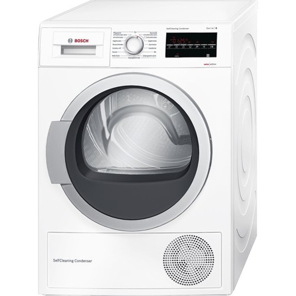 Bosch WTW85460CH freestanding Front-load 8kg A++ White tumble dryer