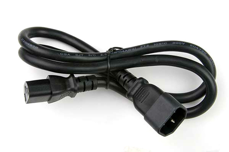Supermicro CBL-PWCD-0578 0.9м C14 coupler C13 coupler Черный кабель питания