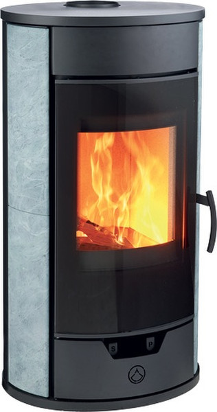 Deville Jupiter Pierre Serpentine Firewood Black,Grey stove