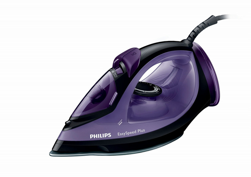 Philips EasySpeed GC2046/88 Steam iron Ceramic soleplate 1900W Black,Purple iron