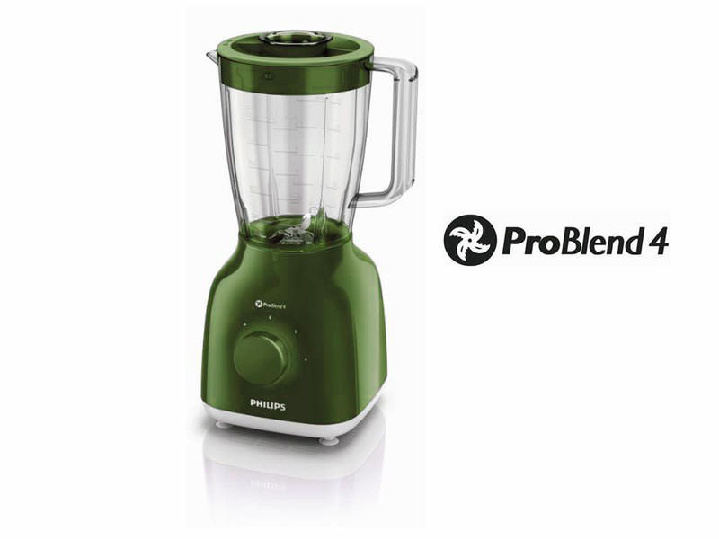 Philips Daily Collection HR2100/30 Tabletop blender 1.5L 400W Green blender