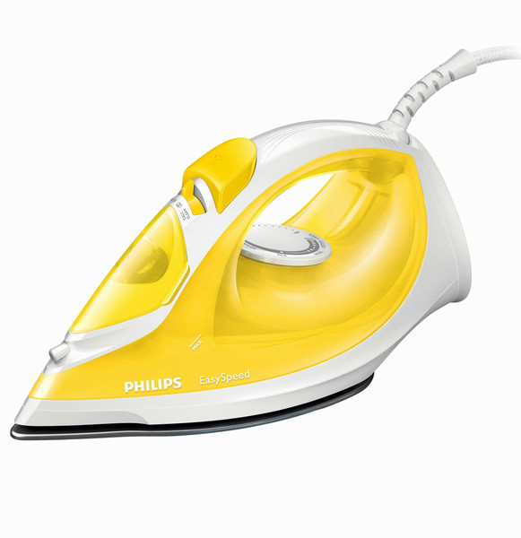 Philips EasySpeed GC1017/68 Steam iron 1200W White,Yellow iron