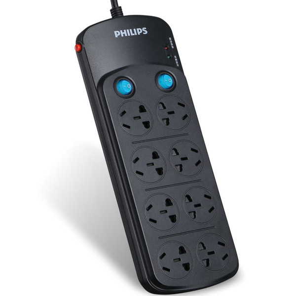 Philips SPS5820B/93 8AC outlet(s) 1.8m Black surge protector